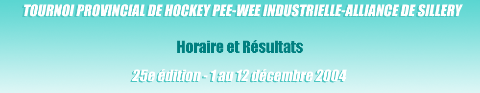 Horaire et Rsultats